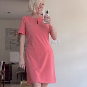 Tommy Hilfiger Salmon Pink Women’s Dress Size 10 or Medium Large Midi